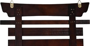 Karate Belt Display Rack, Dark Cherry 15 or 12 Belt Taekwondo, BJJ Belt Display Rack with Stickers (Copy)