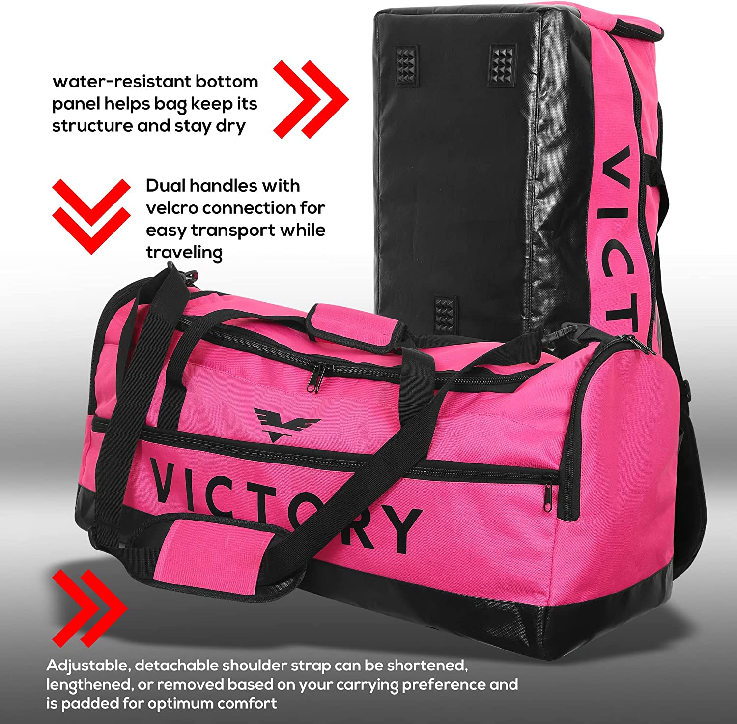 SPORTS BAG LARGE Gym Bag w Shoulder Strap Gym Duffle Travel Bags Water  Resistant