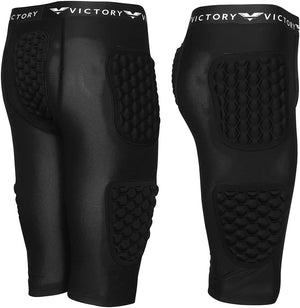 Protective Padded Compression Shorts for Snowboard, Skate, Ski, Football, Basketball - Hip, Butt and Tailbone Padding